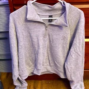 gray pullover